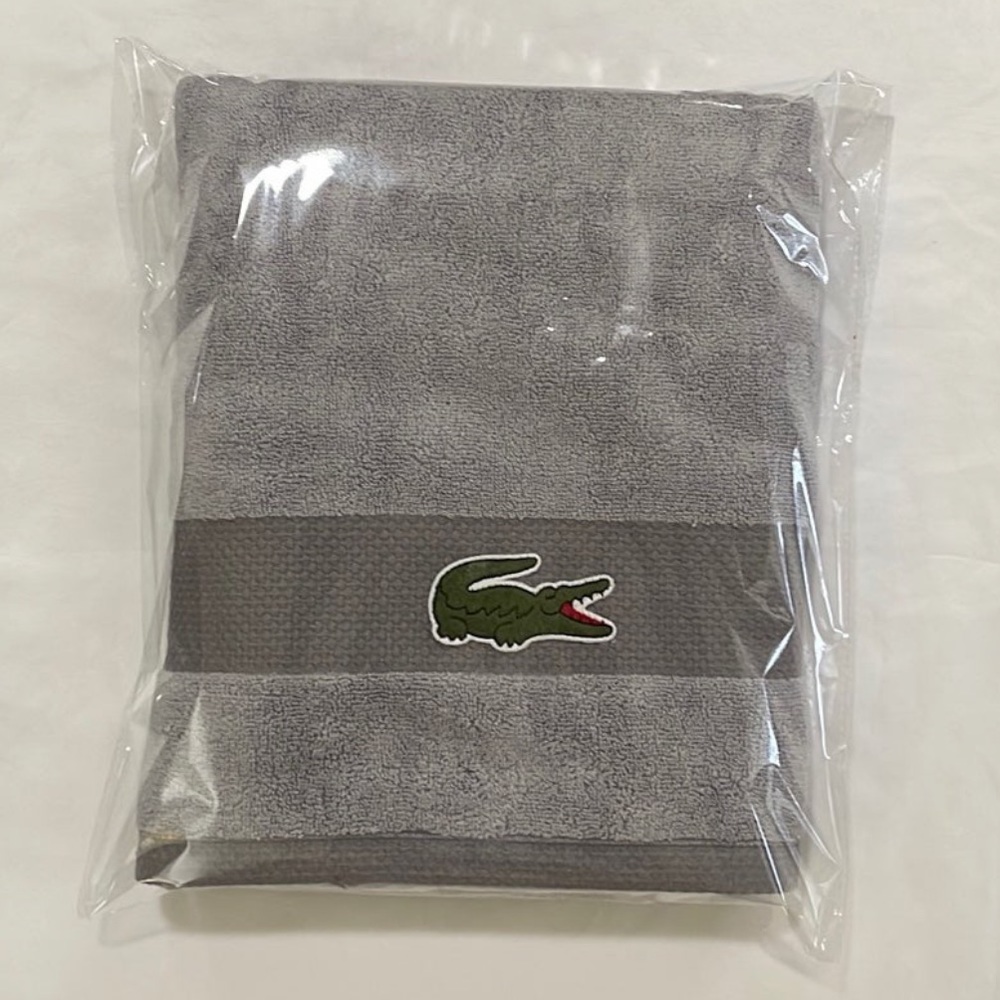 Lacoste Stripe Anti-Microbial Bath Towel